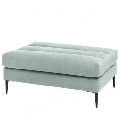 Fredriks Polsterhocker Valmorel - Webstoff - Microfaser Knarik: Grau