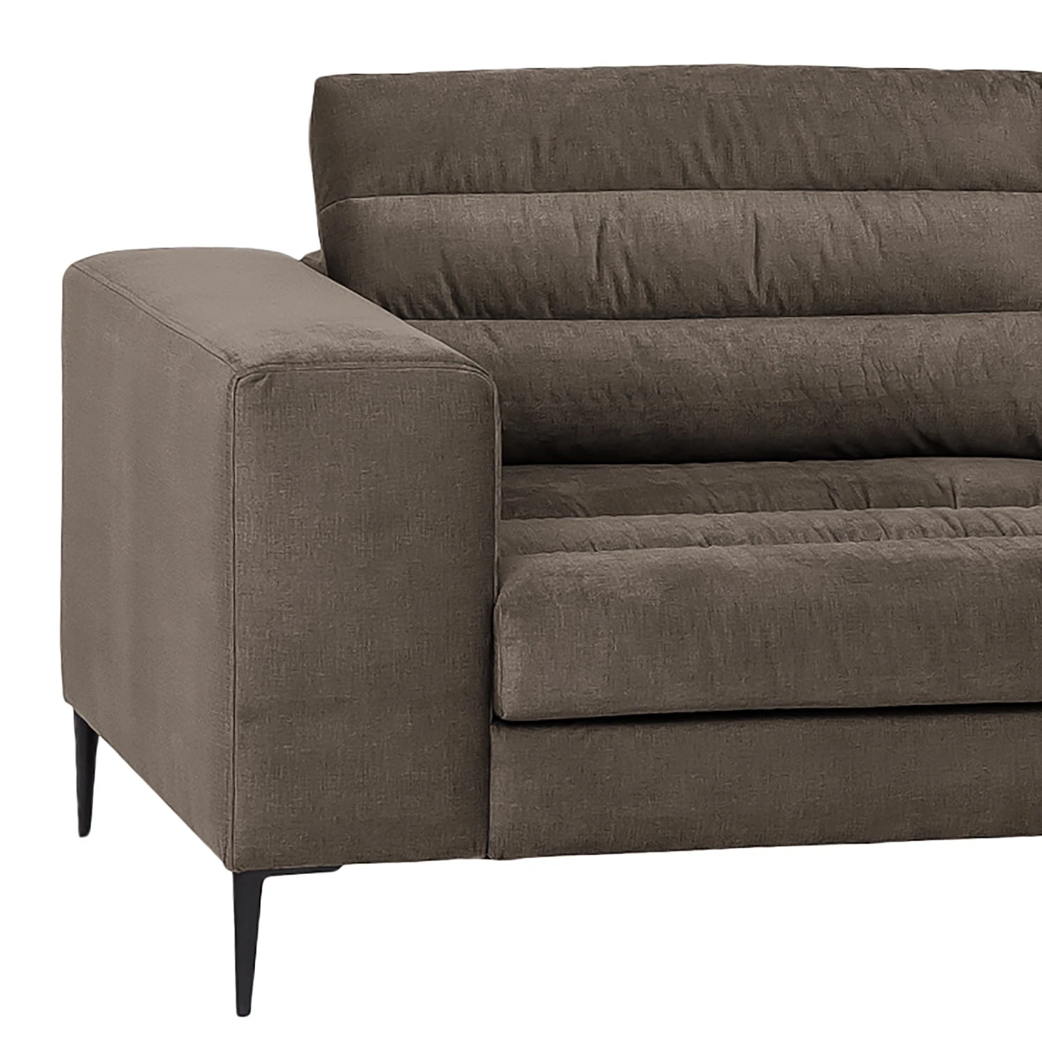 Fredriks Ecksofa Valmorel - Webstoff - Microfaser Knarik: Cappuccino - Longchair davorstehend rechts - Ohne Hocker 6 Fredriks Ecksofa Valmorel - Webstoff - Microfaser Knarik: Cappuccino - Longchair davorstehend rechts - Ohne Hocker – Bild 6