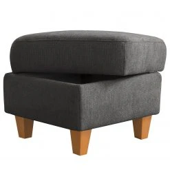 Loftscape Polsterhocker Baulon - Flachgewebe - Flachgewebe Ama: Dunkelgrau -Wohnzimmermöbel boutique en ligne 1000253770 210419 15000400352 DETAILS P000000001000253770