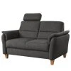 Loftscape Sofa Baulon (2-Sitzer) - Flachgewebe - Flachgewebe Ama: Dunkelgrau