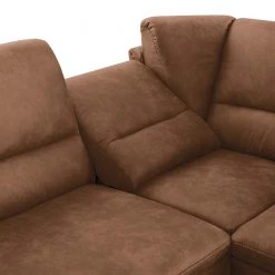 Loftscape Ecksofa Guillon - Microfaser - Microfaser Taeko: Braun - Ausrichtung links - Mit Schlaffunktion -Wohnzimmermöbel boutique en ligne 1000253794 210602 13440900048 DETAILS P000000001000253794