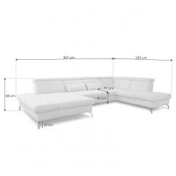 Loftscape Wohnlandschaft Ordizan - Flachgewebe - Flachgewebe Olea: Senfgelb - Longchair davorstehend links / Ottomane rechts -Wohnzimmermöbel boutique en ligne 1000253841 210419 15132601004 SKETCH DETAILS P000000001000253841 sketch