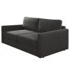 Loftscape Sofa Guillac (2-Sitzer) - Flachgewebe - Flachgewebe Gila: Anthrazit - Mit Schlaffunktion