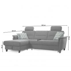 Loftscape Ecksofa Baulon I - Flachgewebe - Flachgewebe Ama: Weinrot - Longchair davorstehend links - Mit Schlaffunktion -Wohnzimmermöbel boutique en ligne 1000253965 220120 10254600606 SKETCH DETAILS P000000001000253965 sketch