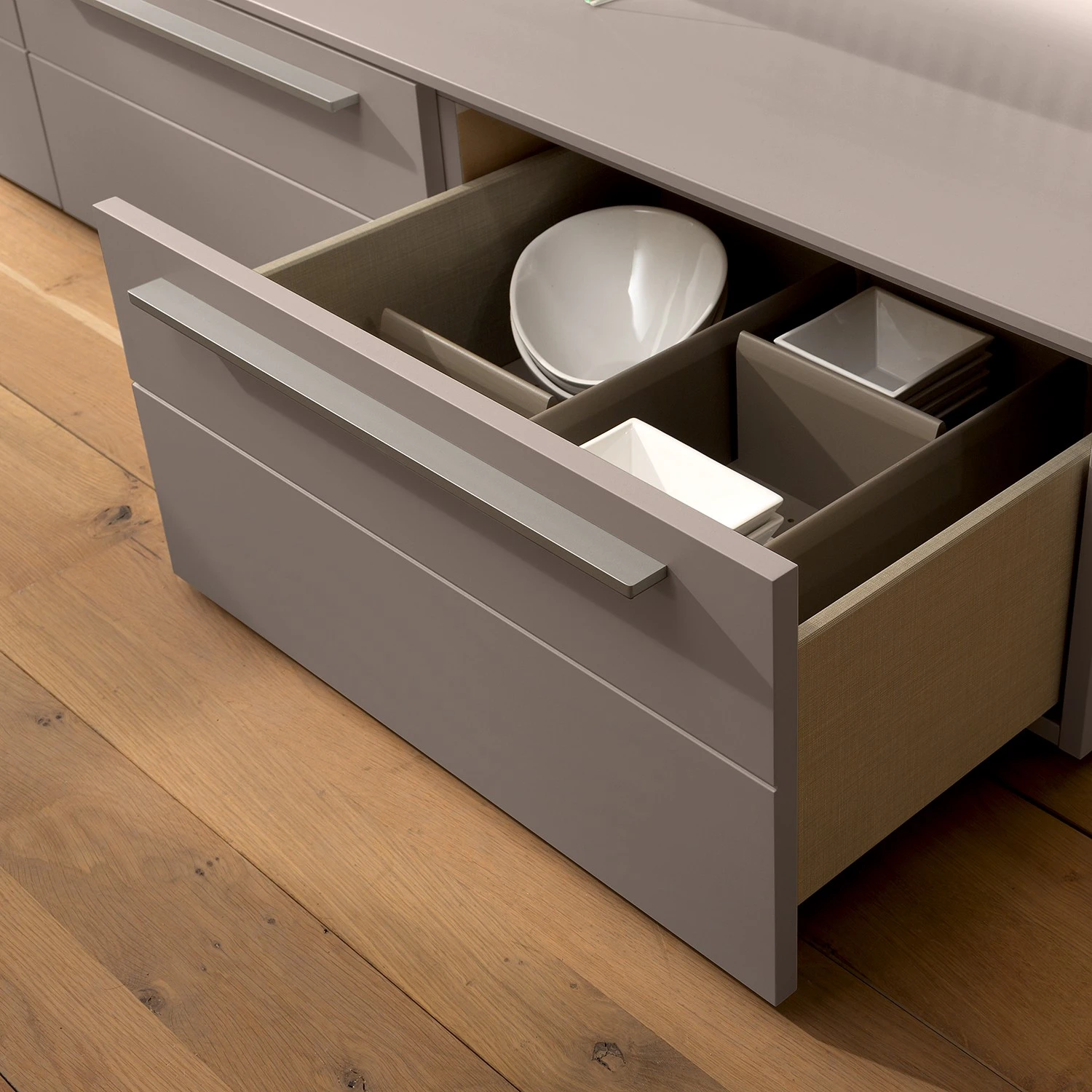 GWINNER TV-Lowboard Bellano I - Echtholzfurnier - Matt Fango / Astnussbaum - Ausrichtung rechts - Ohne Beleuchtung 5 GWINNER TV-Lowboard Bellano I - Echtholzfurnier - Matt Fango / Astnussbaum - Ausrichtung rechts - Ohne Beleuchtung – Bild 5