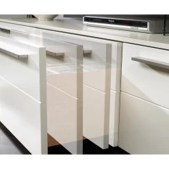 GWINNER Wohnwand Bellano I (4-teilig) - Echtholzfurnier - Matt Weiß / Balkeneiche - Ausrichtung links - Ohne Beleuchtung 27 GWINNER Wohnwand Bellano I (4-teilig) - Echtholzfurnier - Matt Weiß / Balkeneiche - Ausrichtung links - Ohne Beleuchtung -Wohnzimmermöbel boutique en ligne 1000254946 210723 15201200176 DETAILS P000000001000254946