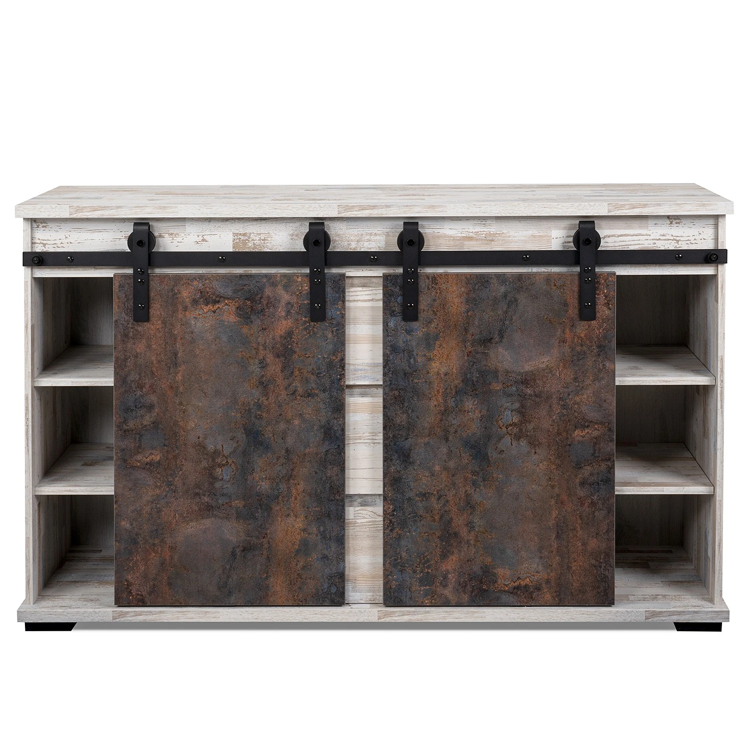 Maison Belfort Sideboard Janze I - Kiefer Weiß Dekor / Vintage Braun 5 Maison Belfort Sideboard Janze I - Kiefer Weiß Dekor / Vintage Braun – Bild 5