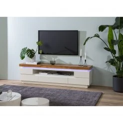 Fredriks TV-Lowboard Namona II - Inkl. Beleuchtung - Eiche Dekor / Weiß -Wohnzimmermöbel boutique en ligne 1000255072 220729 021 MOOD DETAILS P000000001000255072 mood