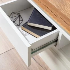 Fredriks TV-Lowboard Namona II - Inkl. Beleuchtung - Eiche Dekor / Weiß -Wohnzimmermöbel boutique en ligne 1000255072 220729 074 DETAILS P000000001000255072