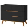 Mørteens Kommode Tenabo II - Eiche teilmassiv - Schwarz