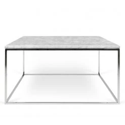 Temahome Couchtisch Gleam I - Marmor / Metall - Weiß / Chrom - Breite: 75 cm -Wohnzimmermöbel boutique en ligne 1000255269 210324 15033800401 DETAILS P000000001000255269