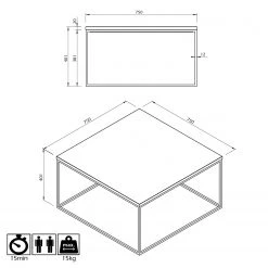 Temahome Couchtisch Gleam I - Marmor / Metall - Grün / Chrom - Breite: 75 cm -Wohnzimmermöbel boutique en ligne 1000255279 210324 15033800468 SKETCH DETAILS P000000001000255279 sketch