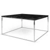 Temahome Couchtisch Gleam I - Marmor / Metall - Schwarz / Chrom - Breite: 75 cm