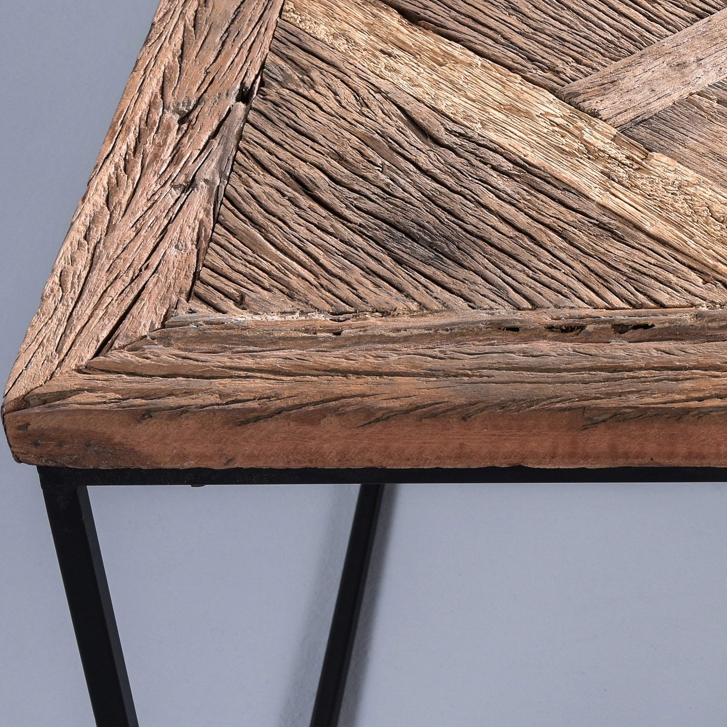 Red Living Couchtisch Le Meux II (3er-Set) - Altholz massiv / Metall - Braun / Schwarz 6 Red Living Couchtisch Le Meux II (3er-Set) - Altholz massiv / Metall - Braun / Schwarz – Bild 6