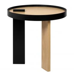 Temahome Beistelltisch Bruno - Echtholzfurnier / Metall - Eiche / Schwarz -Wohnzimmermöbel boutique en ligne 1000255961 210331 14443200007 DETAILS P000000001000255961