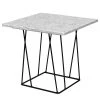 Temahome Beistelltisch Helix - Marmor / Metall - Weiß