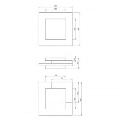 Temahome Couchtisch Slate - Beton Dekor / Schwarz -Wohnzimmermöbel boutique en ligne 1000255995 210331 14490800198 SKETCH DETAILS P000000001000255995 sketch