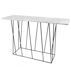 Temahome Konsolentisch Helix - Marmor / Metall - Weiß