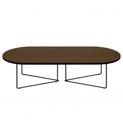 Temahome Couchtisch Oval - Echtholzfurnier / Metall - Walnuss -Wohnzimmermöbel boutique en ligne 1000256015 210331 14512300292 DETAILS P000000001000256015