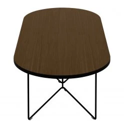 Temahome Couchtisch Oval - Echtholzfurnier / Metall - Walnuss -Wohnzimmermöbel boutique en ligne 1000256015 210331 14512700294 DETAILS P000000001000256015