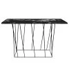 Temahome Konsolentisch Helix - Marmor / Metall - Schwarz