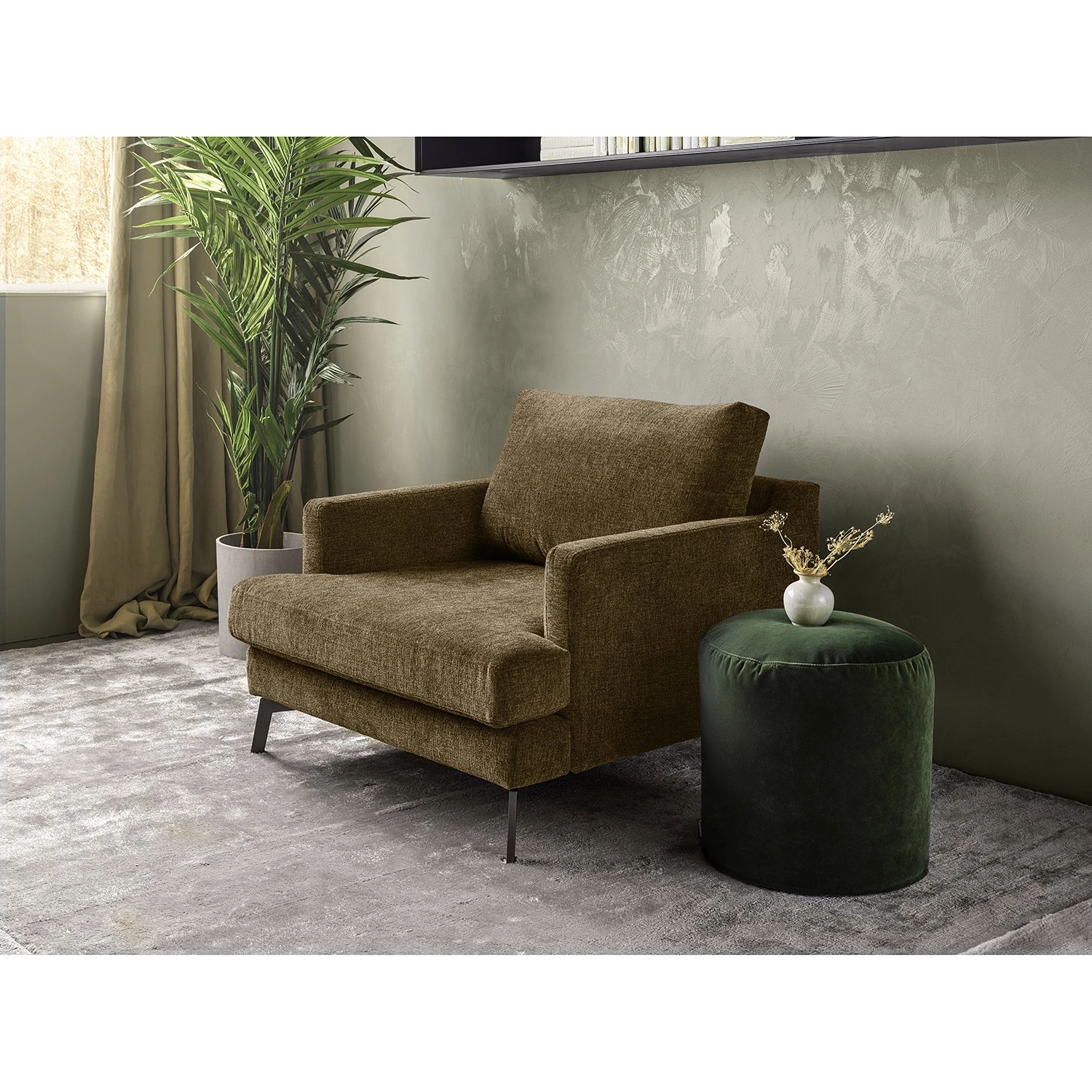 Studio Copenhagen Sessel Vieux Bourg - Flachgewebe Nona: Grün 2 Studio Copenhagen Sessel Vieux Bourg - Flachgewebe Nona: Grün – Bild 2