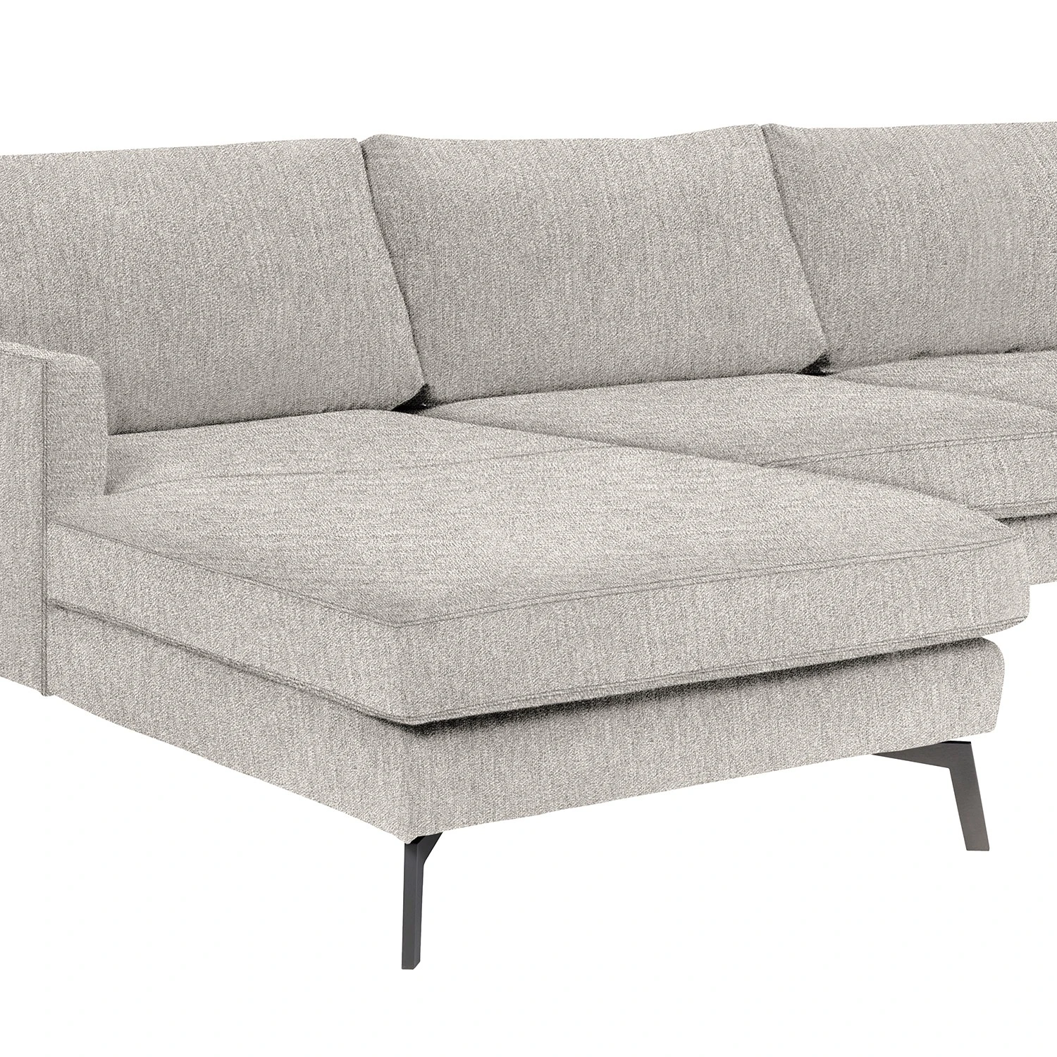 Studio Copenhagen Ecksofa Vieux Bourg - Flachgewebe Nona: Hellgrau - Longchair davorstehend links 11 Studio Copenhagen Ecksofa Vieux Bourg - Flachgewebe Nona: Hellgrau - Longchair davorstehend links – Bild 11