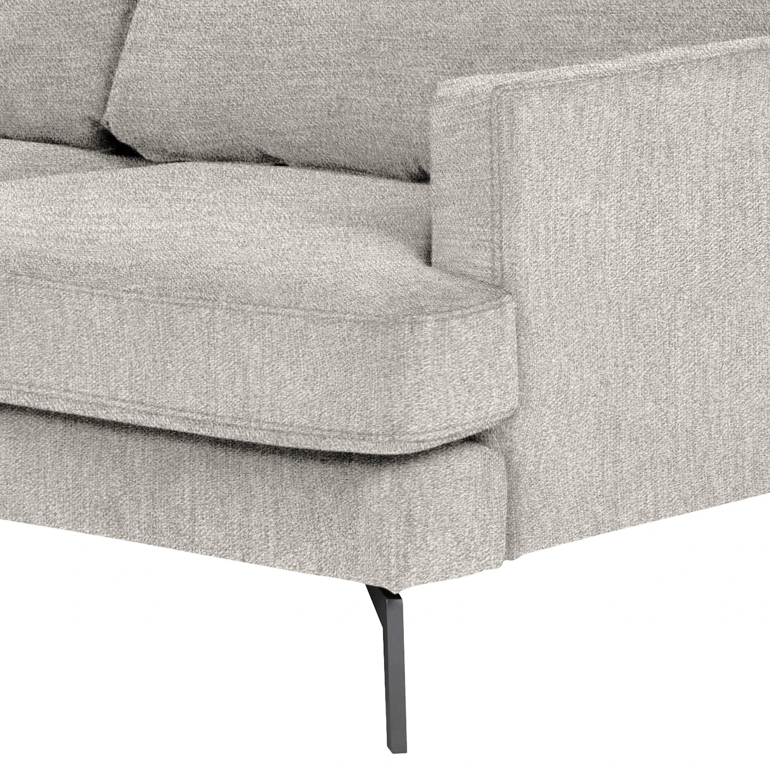 Studio Copenhagen Ecksofa Vieux Bourg - Flachgewebe Nona: Hellgrau - Longchair davorstehend links 12 Studio Copenhagen Ecksofa Vieux Bourg - Flachgewebe Nona: Hellgrau - Longchair davorstehend links – Bild 12