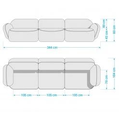Studio Copenhagen Bigsofa Vieux Colpo - Microfaser Alana: Beige -Wohnzimmermöbel boutique en ligne 1000256649 210809 09092200019 SKETCH DETAILS P000000001000256649 sketch