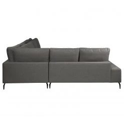 Bizzarto Wohnlandschaft Penda - Webstoff Sogol: Dunkelgrau - Longchair davorstehend rechts -Wohnzimmermöbel boutique en ligne 1000256759 210427 09293600267 DETAILS P000000001000256759