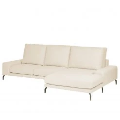 Bizzarto Ecksofa Penda II - Webstoff Sogol: Creme - Longchair davorstehend rechts -Wohnzimmermöbel boutique en ligne 1000256774 210427 09294000409 DETAILS P000000001000256774
