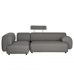 Bizzarto Ecksofa Imbert - Webstoff Sogol: Dunkelgrau - Ottomane davorstehend links -Wohnzimmermöbel boutique en ligne 1000256792 210427 09294800611 DETAILS P000000001000256792