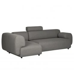 Bizzarto Ecksofa Imbert - Webstoff Sogol: Dunkelgrau - Ottomane davorstehend links -Wohnzimmermöbel boutique en ligne 1000256792 210427 09294800614 DETAILS P000000001000256792