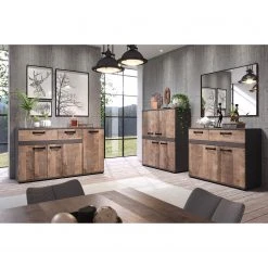 Trendteam Sideboard Stripe - Altholz Dekor / Grau 11 Trendteam Sideboard Stripe - Altholz Dekor / Grau -Wohnzimmermöbel boutique en ligne 1000256951 210831 16214900017 MOOD DETAILS P000000001000256951 mood