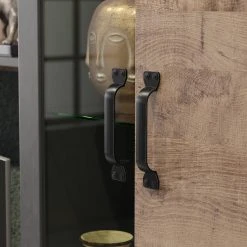 Trendteam Wohnwand Jazz (4-teilig) - Eiche Dunkel Dekor / Dunkelgrau -Wohnzimmermöbel boutique en ligne 1000256959 210409 12314800032 DETAILS P000000001000256959