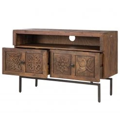 Wolf-Möbel TV-Lowboard Carving - Akazie massiv -Wohnzimmermöbel boutique en ligne 1000256998 220520 033 DETAILS P000000001000256998
