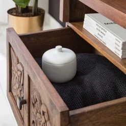 Wolf-Möbel TV-Lowboard Carving - Akazie massiv -Wohnzimmermöbel boutique en ligne 1000256998 220615 024 MOOD DETAILS P000000001000256998 mood