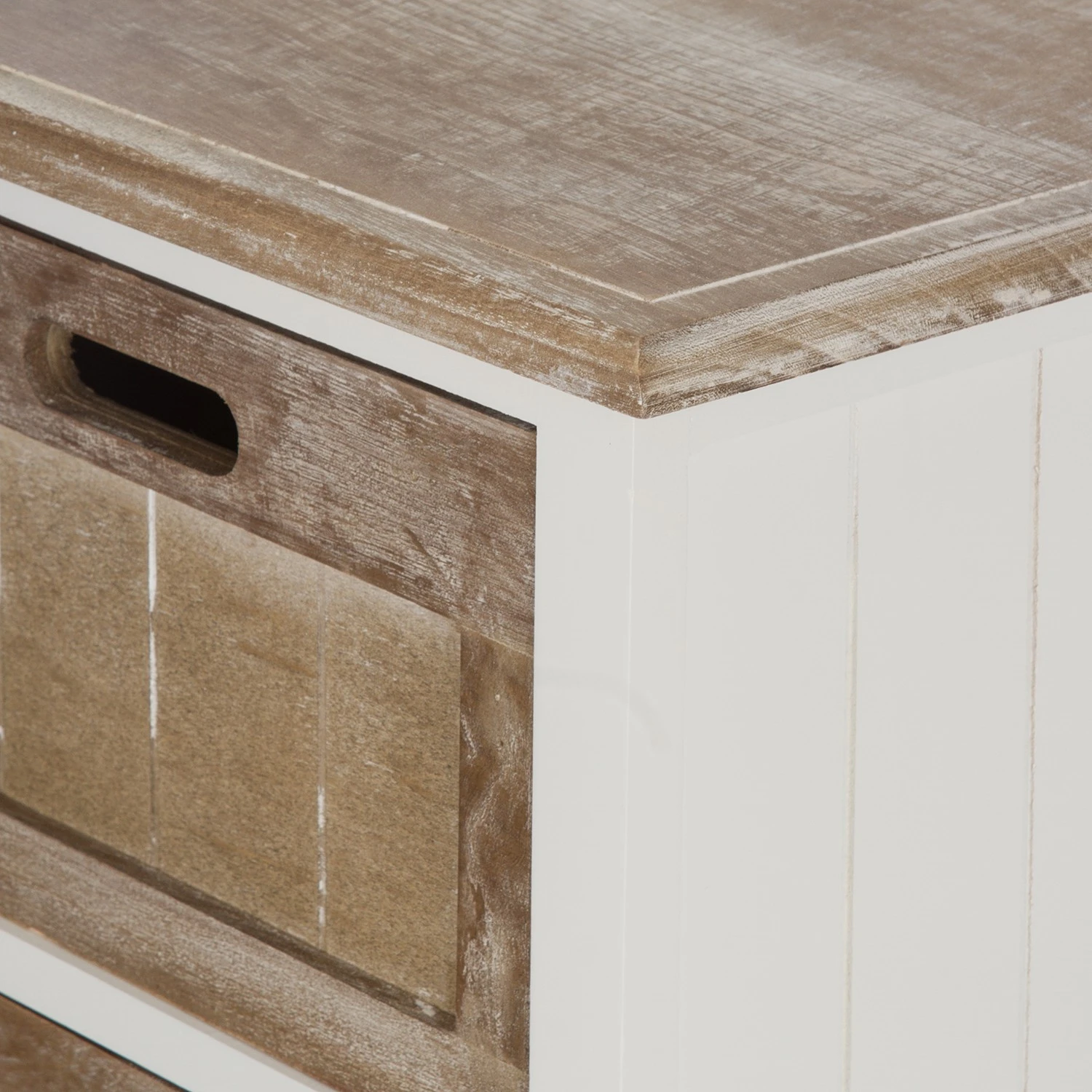 Ridgevalley Kommode Beauvain - Paulownia massiv - Braun / Weiß 12 Ridgevalley Kommode Beauvain - Paulownia massiv - Braun / Weiß – Bild 12