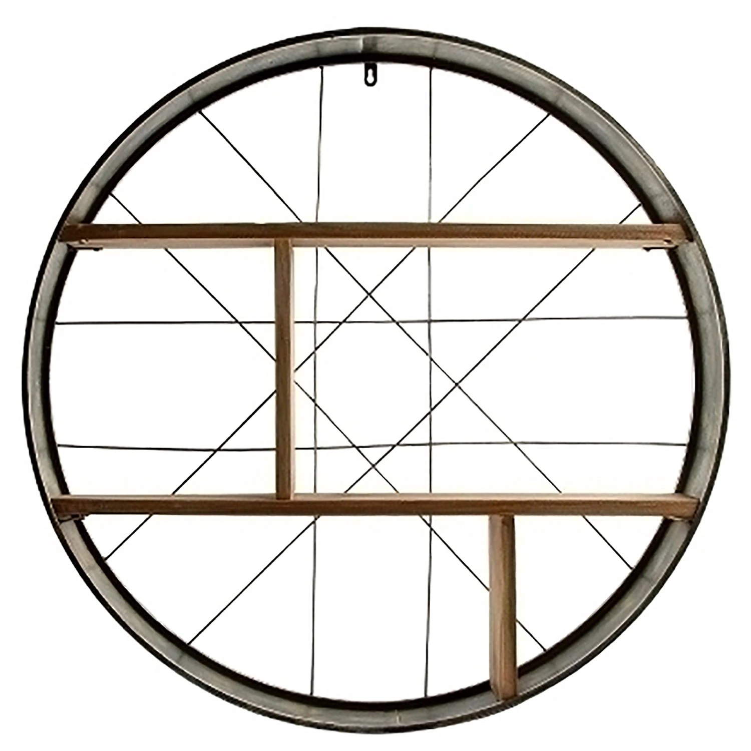 Ridgevalley Wandregal Coch - Eucalyptus teilmassiv - Eiche Dekor / Messing 3 Ridgevalley Wandregal Coch - Eucalyptus teilmassiv - Eiche Dekor / Messing – Bild 3