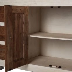 Wolf-Möbel Kommode Maison I - Akazie massiv - Akazie Stone / Antik Weiß -Wohnzimmermöbel boutique en ligne 1000257219 220406 050 DETAILS P000000001000257219