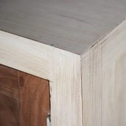 Wolf-Möbel Kommode Maison I - Akazie massiv - Akazie Stone / Antik Weiß -Wohnzimmermöbel boutique en ligne 1000257219 220406 060 DETAILS P000000001000257219