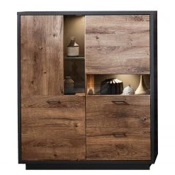 Red Living Highboard Batey - Haveleiche Dekor / Graphit
