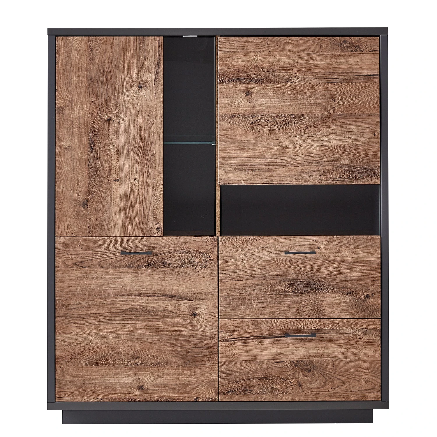 Red Living Highboard Batey - Haveleiche Dekor / Graphit 5 Red Living Highboard Batey - Haveleiche Dekor / Graphit – Bild 5