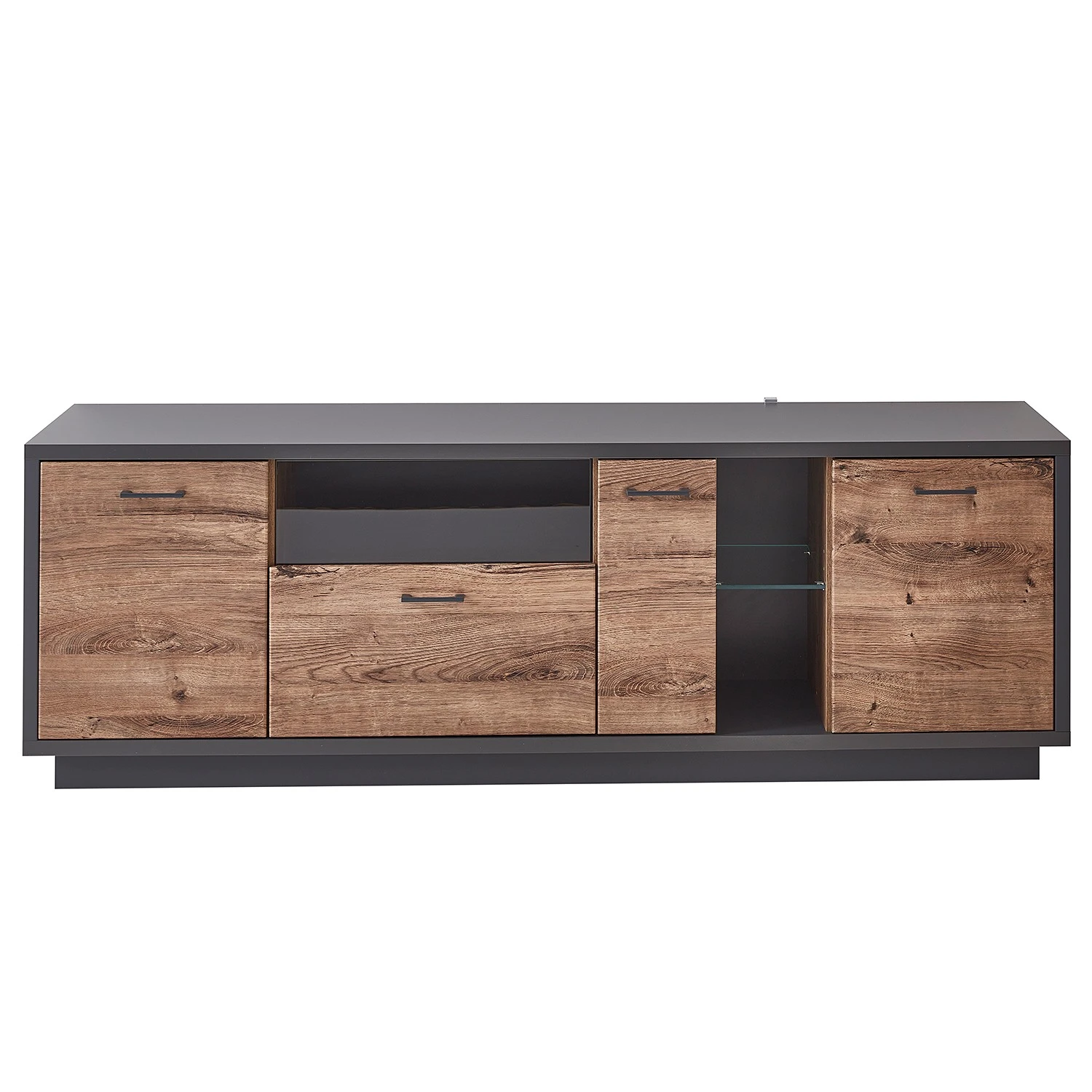 Red Living TV-Lowboard Batey - Haveleiche Dekor / Graphit 5 Red Living TV-Lowboard Batey - Haveleiche Dekor / Graphit – Bild 5