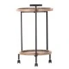 Red Living Servierwagen Nasva II - Tanne massiv / Metall - Tanne / Schwarz