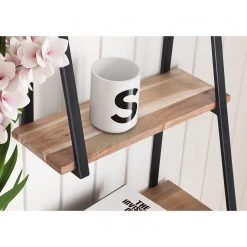 Red Living Wandregal Haina - Akazie massiv / Metall - Akazie / Anthrazit -Wohnzimmermöbel boutique en ligne 1000259758 210714 14082200002 DETAILS P000000001000259758