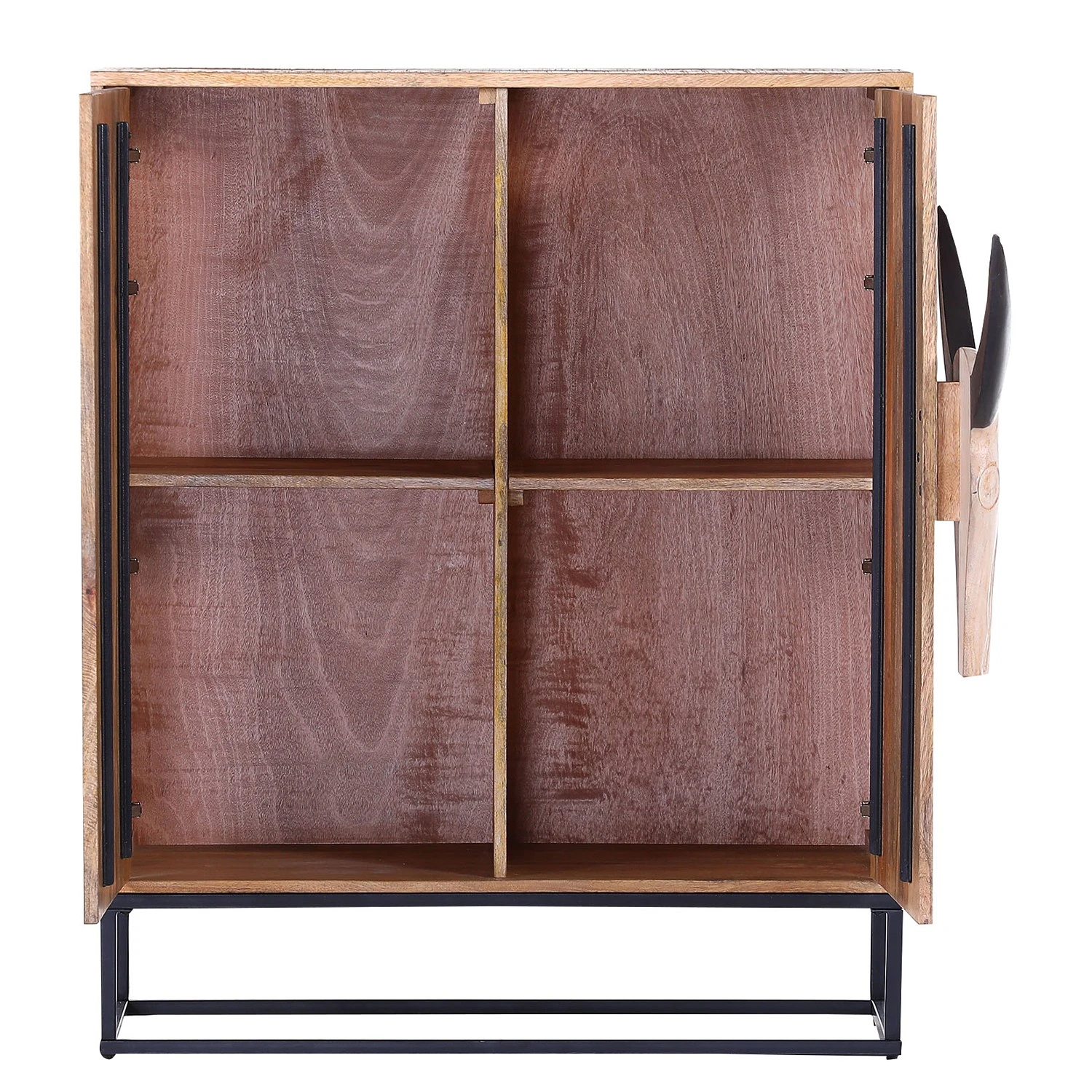 Naturoo Kommode Muhu - Mango massiv / Metall - Mango / Schwarz 4 Naturoo Kommode Muhu - Mango massiv / Metall - Mango / Schwarz – Bild 4