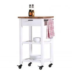 Red Living Servierwagen Pidula II - Akazie massiv / Metall - Akazie Weiß / Akazie -Wohnzimmermöbel boutique en ligne 1000259775 210421 08212900058 DETAILS P000000001000259775