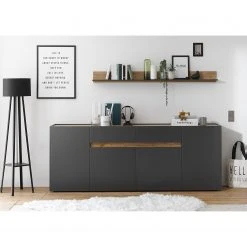 Norrwood Sideboard Olon - Anthrazit - Breite: 220 cm -Wohnzimmermöbel boutique en ligne 1000260644 210422 08443300039 MOOD DETAILS P000000001000260644 mood