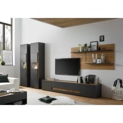 Norrwood Standvitrine Olon - Anthrazit -Wohnzimmermöbel boutique en ligne 1000260645 210422 08443900043 MOOD DETAILS P000000001000260645 mood